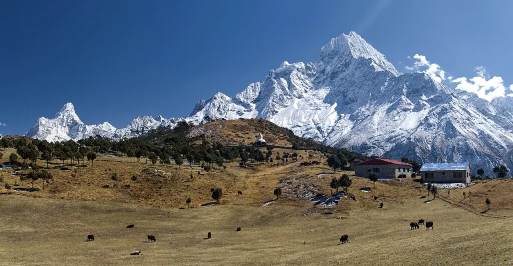nepal, himalayas, panorama